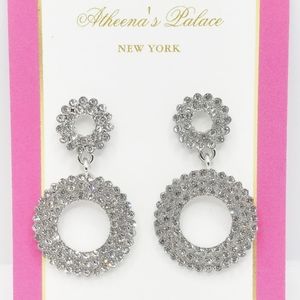 Double Circle Glam Earrings